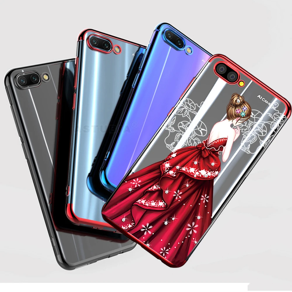 For Honor 10 Case Cover Soft Laser Plating Coque Cover For Huawei Honor