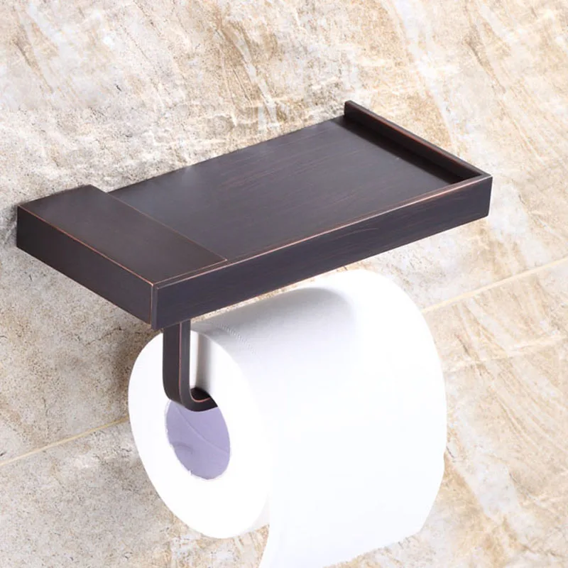 Мульти Стиль держатель для туалетной бумаги Ванная комната Мобильный держатель туалетной бумаги настенный держатель - Цвет: Black color