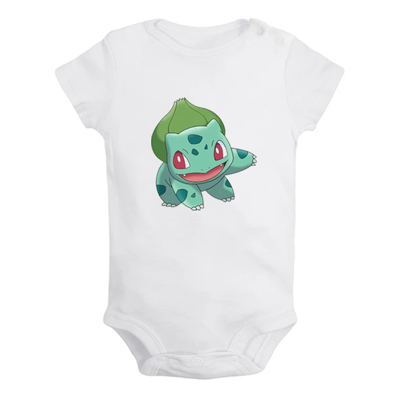 Покемон чармандер Bulbasaur Charizard Пикачу Сквиртл новорожденных мальчиков и девочек униформа-комбинезон с принтом для младенцев - Цвет: JbBaby578WD