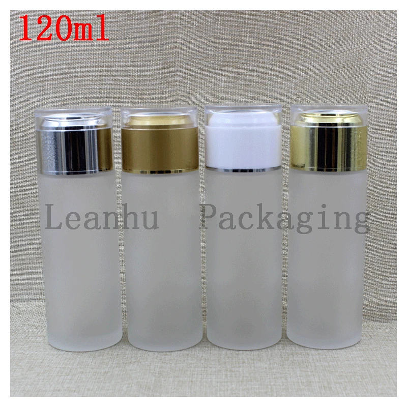 120 ml Frosted Glass Emulsion Bright Skin Water Empty