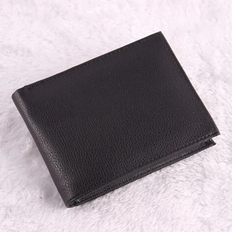 

2017 Fashion Mens Wallets Cowhide Genuine Leather Cross Style 3 Fold Card Holder Coin Pocket Purse Wallet #04