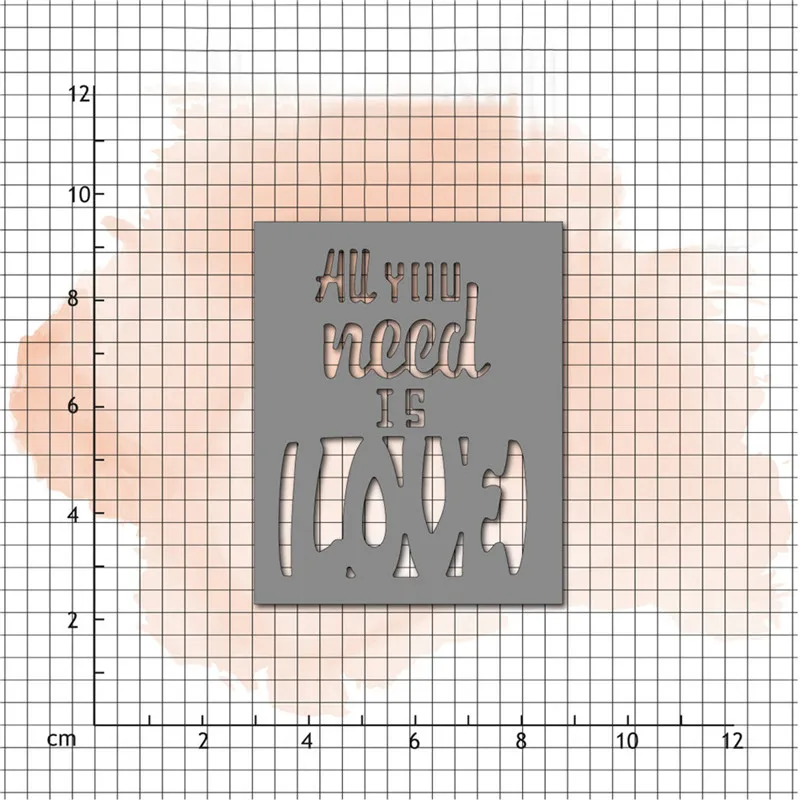 

All You Need Is Love Letter Word Metal Cutting Dies for Scrapbooking New 2019 Die Cuts for Card Making Stitch Craft Dies Stencil