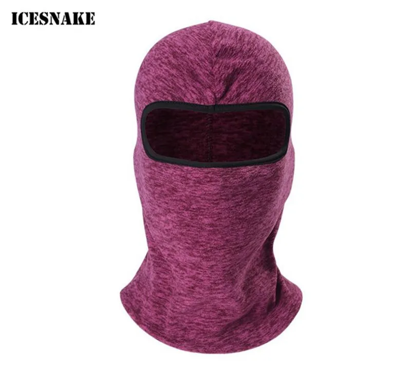 

ICESNAKE Motorcycle Face Mask Autumn Winter Thermal Thermal Fleece Mask Balaclava Moto Windproof Cold-proof Cycling Skiing Caps