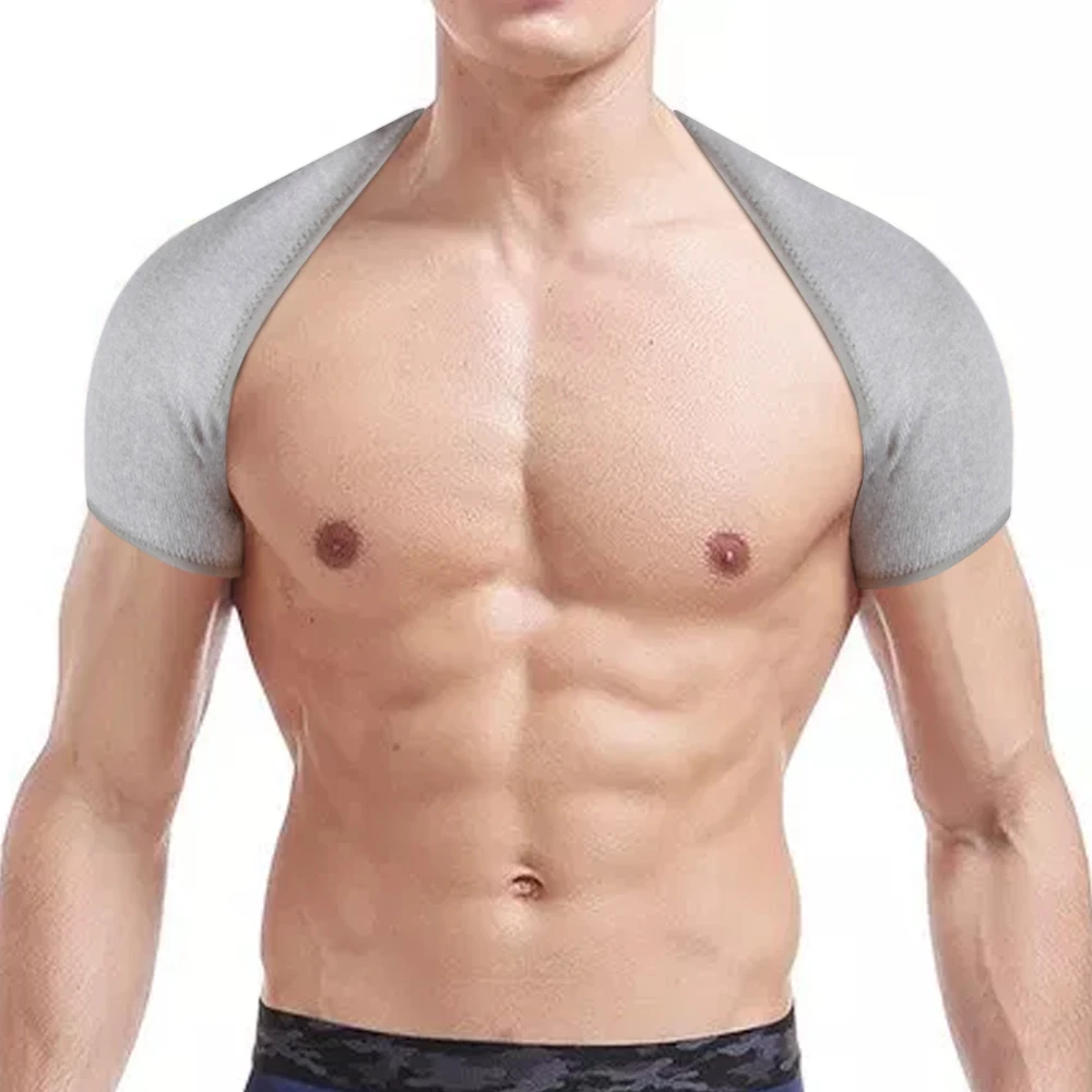 

Aptoco Shoulder Support Shoulder Wrap Bamboo Charcoal Fiber Protector Compression Wrap Strap Band For Gym Sport and Office