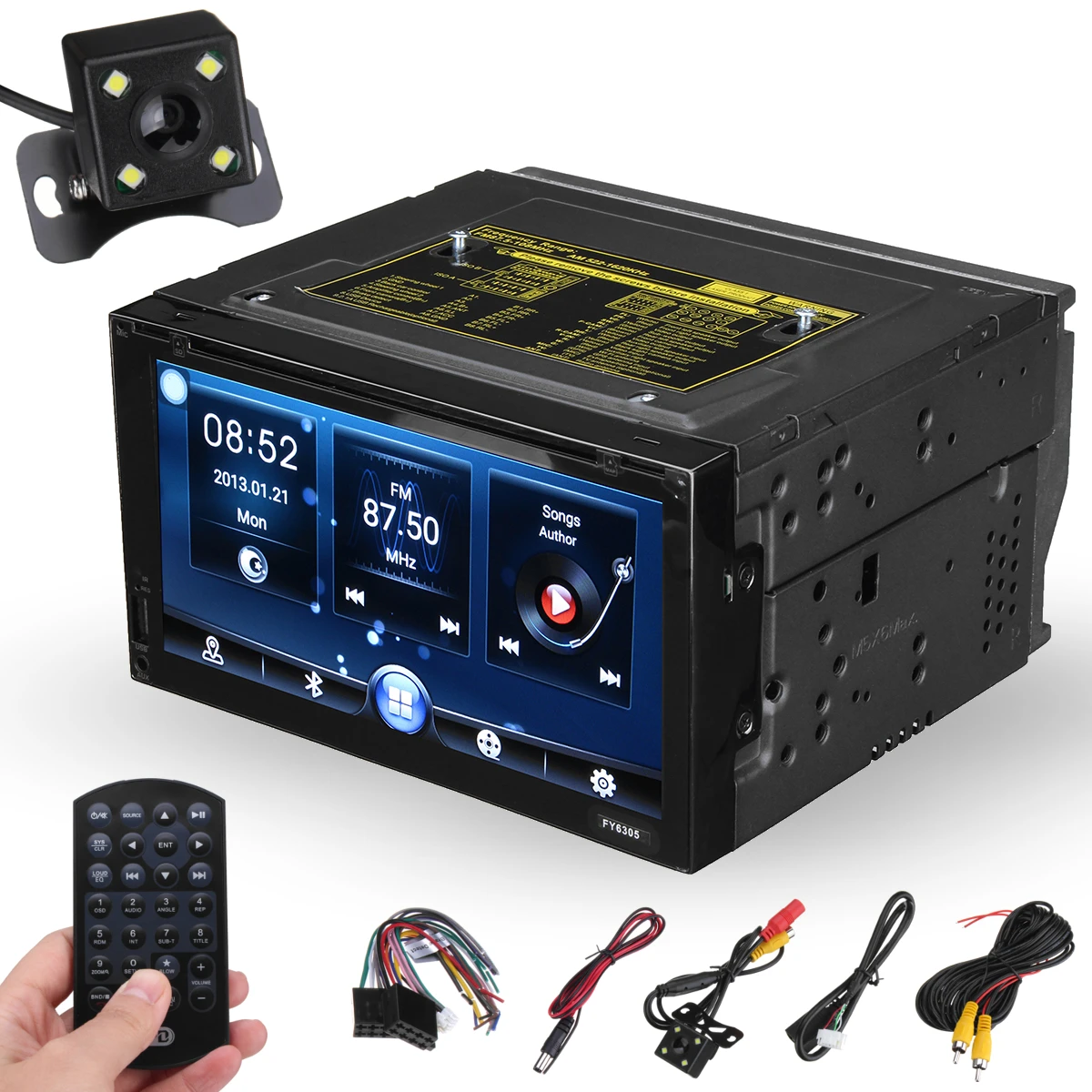 

For Android 6.0 7" 2Din Car Bluetooth WIFI Stereo DVD Player GPS OBD + Rear Camera