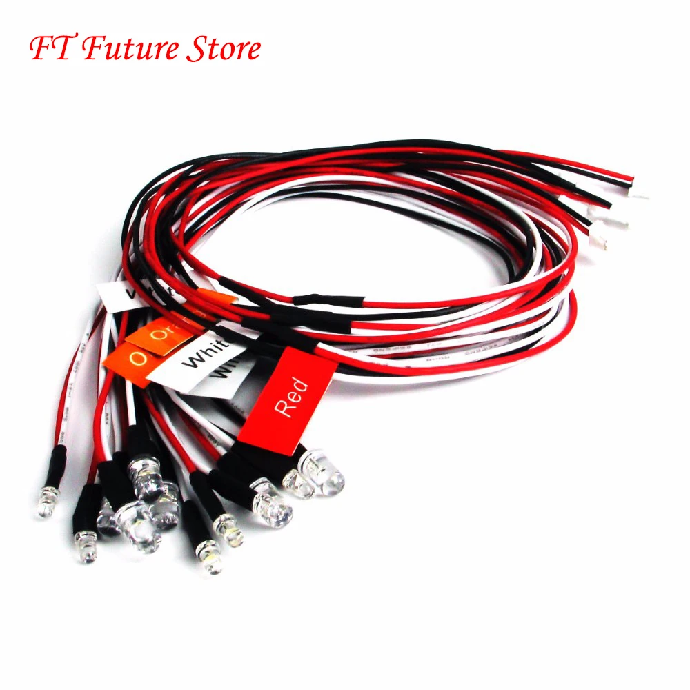 

1/10 LED Light Kit Brake + Headlight + Signal Fit RC Car truck 1/10th 2.4ghz PPM FM For RC Model Car Truck