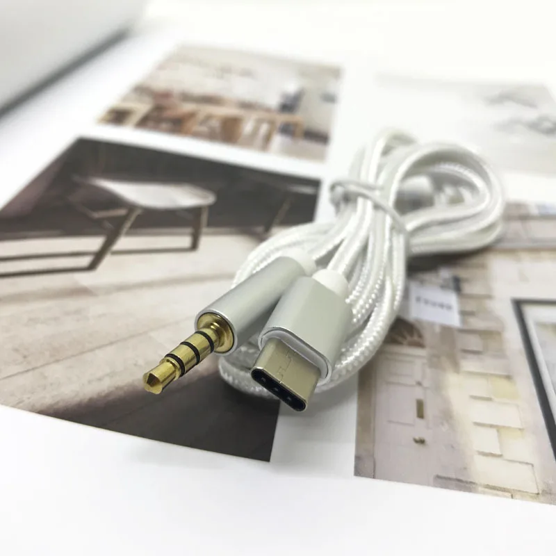 Type C To 3.5 Mm Audio Cable Adapter For USB C Type-c Jack Aux Cable For Car Speaker For Samsung S9 HUAWEI mate 10 20 P10 MI8 