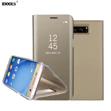 

For Samsung Galaxy Note 8 Case Mirror Flip Stand Cover Phone Bag Case For Samsung Galaxy Note 9 A9 Star J4 J6 J8 A6 S9 Plus 2018