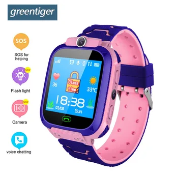 Greentiger Children Smart Watch SOS Safe Camera Flashlight Positioning Kids Smart Watch touch screen Positioning Monitoring