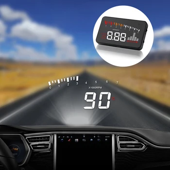 

3'' High Definition Screen OBD2 X5 Auto HUD Car Head up Display Speed Projector Windshield Digital Speedometer Display on Board
