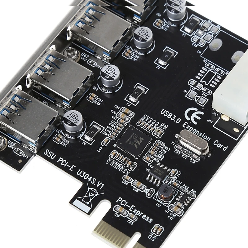 Адаптер расширения PCI E для концентратора USB 3 0 с 4 портами Express скорость 5