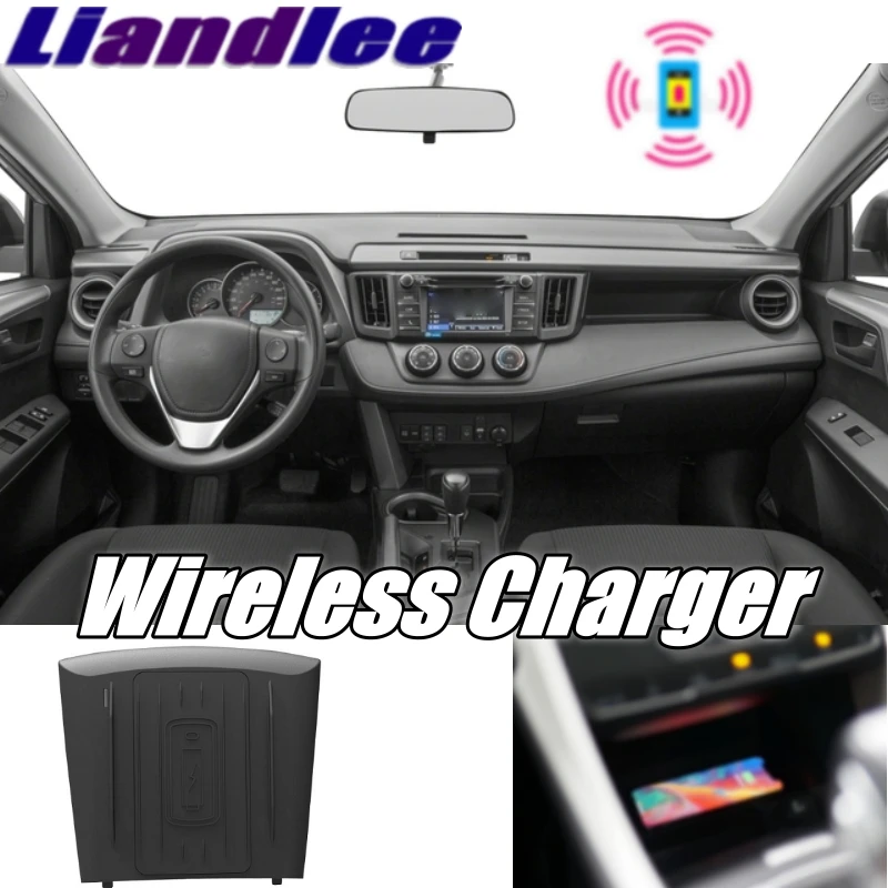 Liandlee Wireless Car Phone Charger Armrest Storage Compartment Fast qi Charging For TOYOTA CROWN S210 2012~2018 | Автомобили и