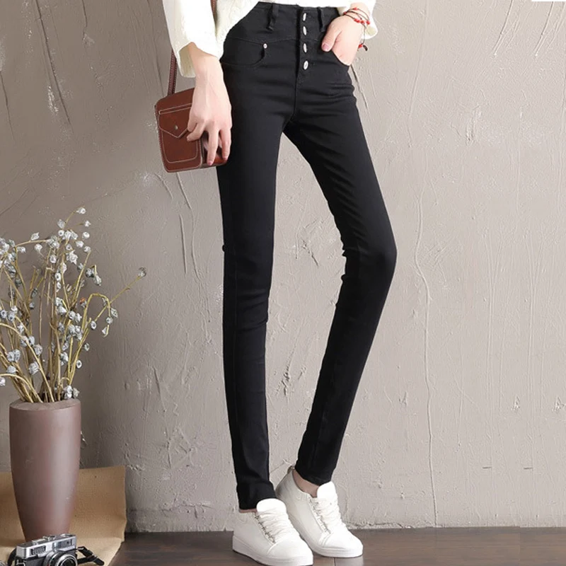 NORMOV новые зимние женские теплые джинсы брюки тонкие с высокой талией белые плюс бархатные узкие брюки толстые брюки женские обтягивающие джинсы