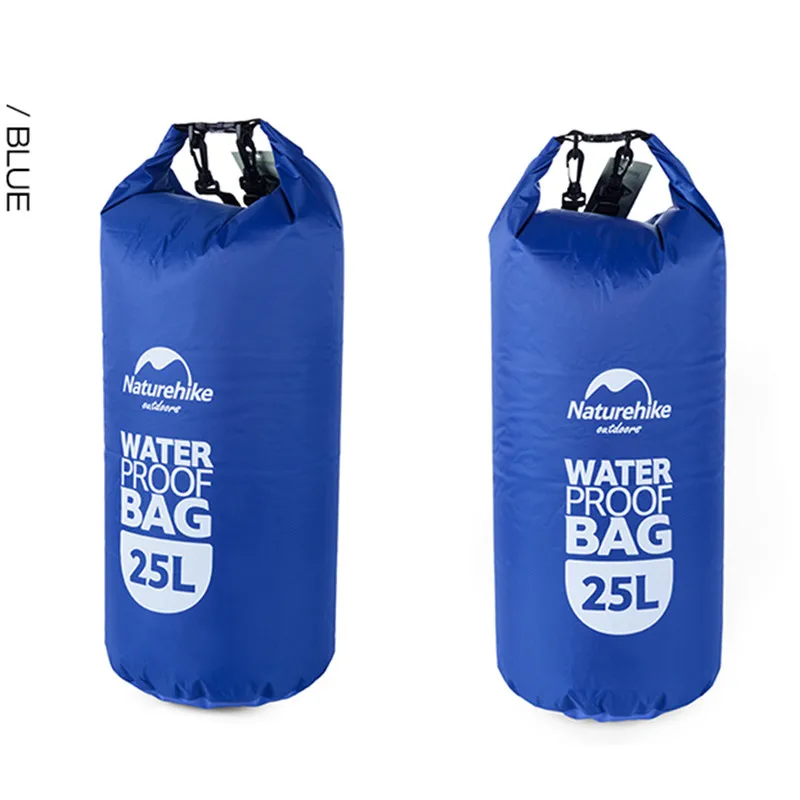 Naturehike River trekking Bolsas 15/25l bolso impermeable al aire libre Natación camping viajar senderismo mochila bolsa seca portátil Bolsas
