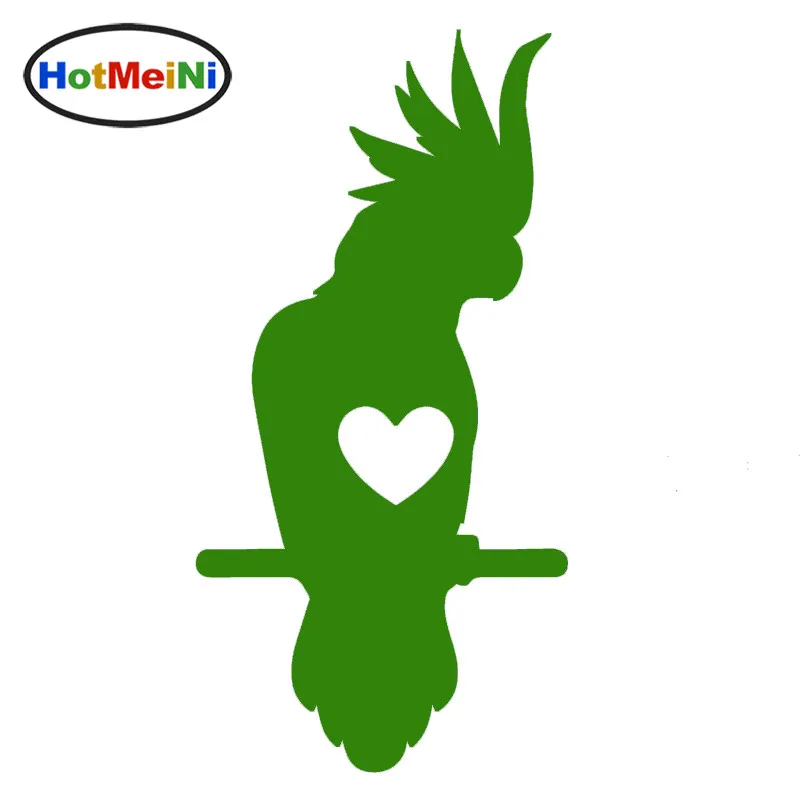 

HotMeiNi Cockatoo Love Parrot Bird Pet Animal Lovers Art Car Sticker SUV Motorcycle Laptop Kayak Car Cover Vinyl Decal 10 Colors