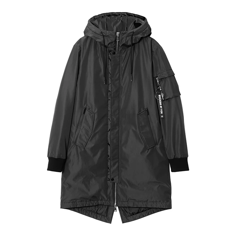 

Pioneer Camp thick warm men down jacket brand clothing long winter male white duck down coat for men top quality AYR801380