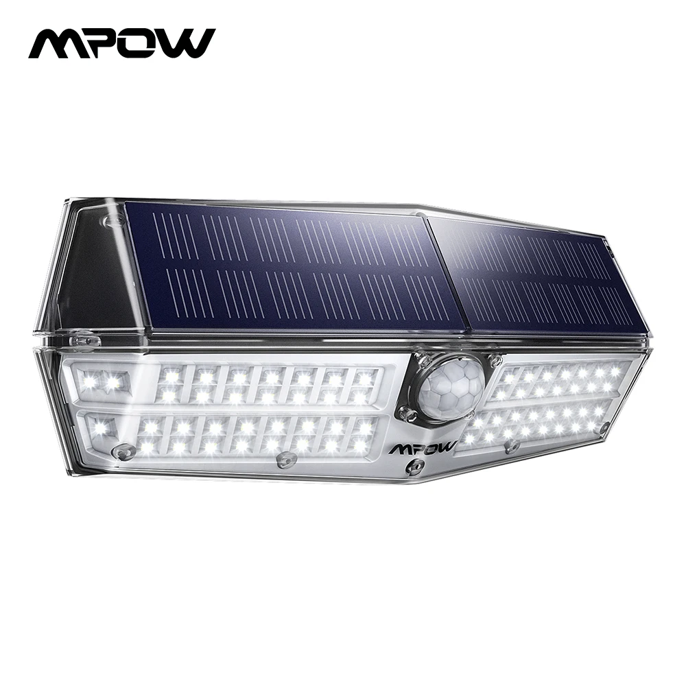Mpow CD174 3 Регулируемый светильник 60 Вт 66 светодиодный на солнечных батареях
