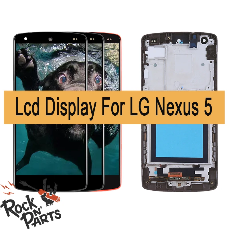 

For LG Nexus 5 D820 D821 LCD Display Touch Screen Digitizer with Bezel Frame Assembly Replacement 4.95 inch