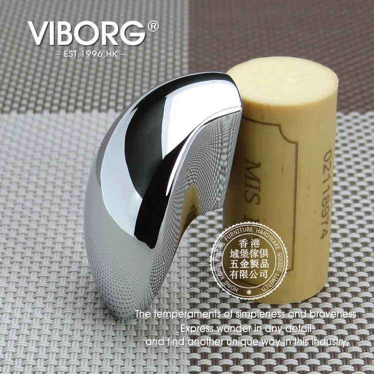 

(4 Pieces) VIBORG Top Quality Zinc Alloy Modern Cabinet Cupboard Door Pulls Knob Handles Drawer Pull Knobs Handle chrome SA-777