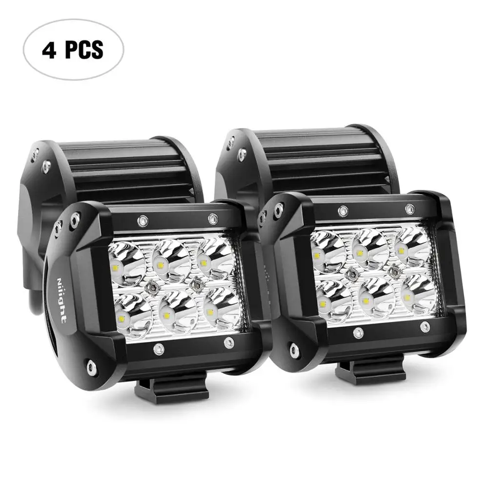 

New 18W LED Work Light LED Bar Light for Motorcycle Tractor Boat Off Road 4WD 4x4 Truck SUV ATV Free Shipping Ship From Russia
