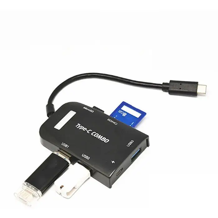 USB3.1 Тип-C на USB OTG Повседневное SD, чтения карт памяти TF SD Поддержка для карт памяти OTG комбинированный адаптер