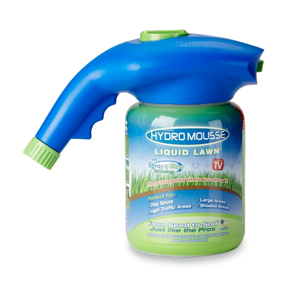 

Hydro Mousse Gags Toy Liquid Lawn Sprayer As Seen on Tv Plastic System Liquid Lawn Hydro Mousse Bermuda Grass Seed Sprayer