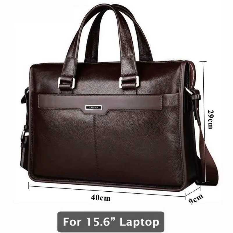 Special  Genuine leather briefcase laptop leather bag for 15 inch notebook computer 15.6 inch laptop bag