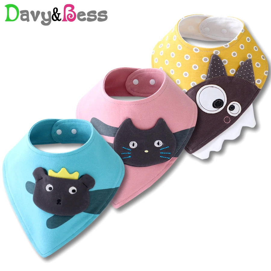 Cotton Baby Bibs Waterproof Bandana Bib for Baby Scarf Drool Slab Children's Bib Infant Feeding Burp Cloth Apron Boy Girl Stuff