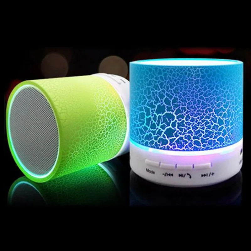 LED Mini Bluetooth Speaker TF USB FM Music Loudspeakers Hand-Free for Samsung Galaxy J3 (2017) Prime with Mic | Электроника