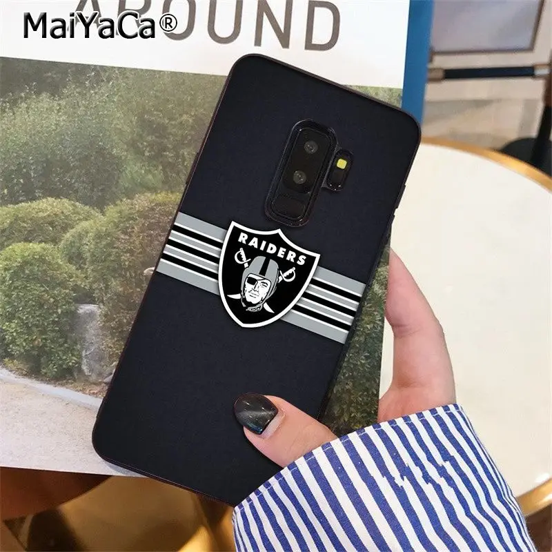 MaiYaCa Oakland Raiders высокое качество чехол для телефона для samsung S9 S9 плюс S5 S6 S6edge S6plus S7 S7edge S8 S8plus