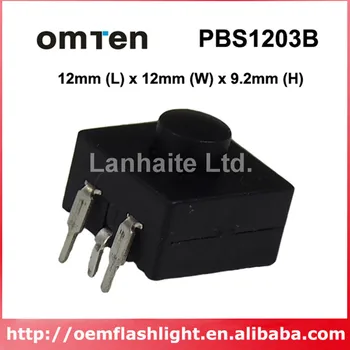 

Omten PBS1203B Reverse Clicky Switch 12mm (L) x 12mm (W) x 9.2mm (H) (5 pcs)