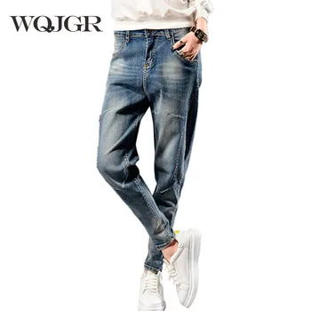 

WQJGR Haren Pants Stretch Jeans Women Plus Size Woman Thickening Trousers Loose Boyfriend Women Jeans