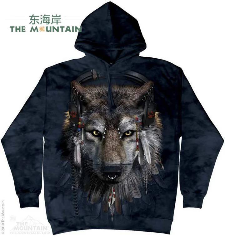 jaket hoodie 3d wolf