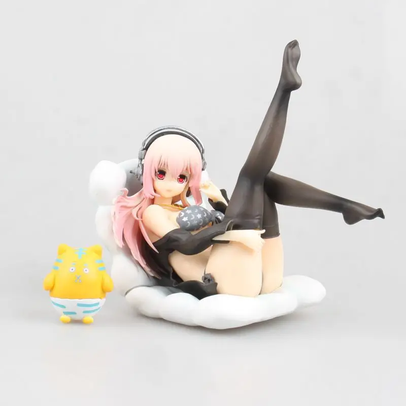 

13CM Japanese sexy anime figure super sonico swimsuit sofa ver action figure collectible model Toys for children