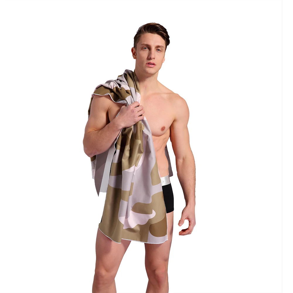 Zipsoft банное полотенце для мужчин унисекс камуфляж микрофибра Портативный Путешествия Фитнес быстрое высыхание на открытом воздухе Спорт Плавание Кемпинг полотенце s