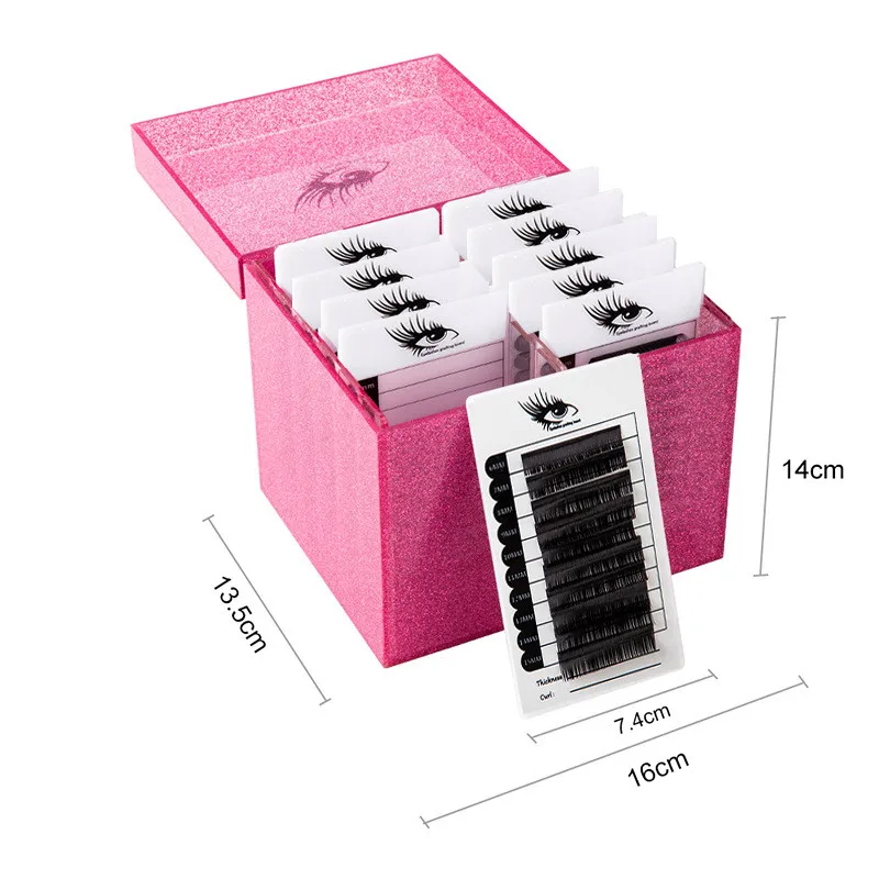 Eyelash Storage Box10 Layers Makeup Organizer False Eyelashes Glue Pallet Holder Grafting Eyelashes Extension Makeup Tool 1 Eyelash Storage Box10 Layers Makeup Organizer False Eyelashes Glue Pallet Holder Grafting Eyelashes Extension Makeup Tool 3