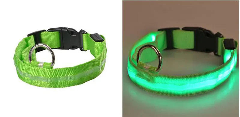 Nylon LED Night Safety Flashing Pet Collar