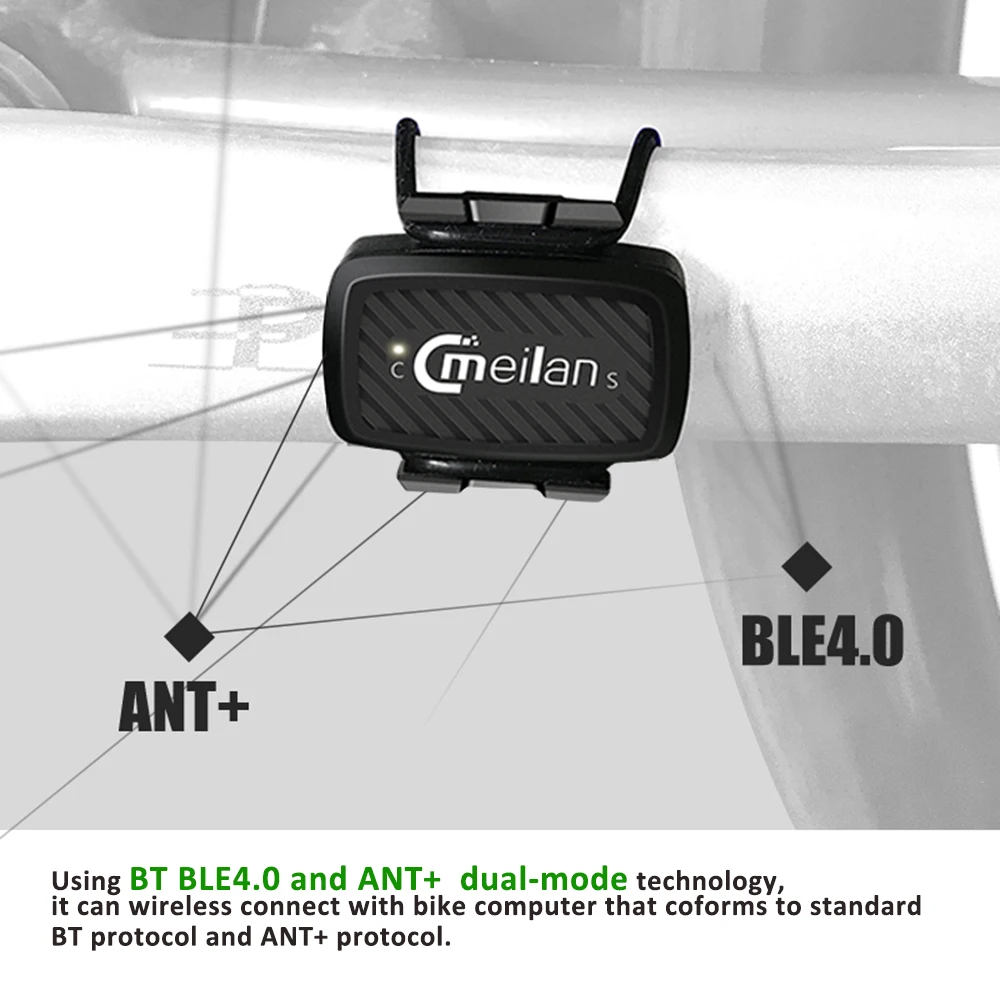 Meilan-Capteur de vitesse et de cadence pour vélo spinning C1 BT