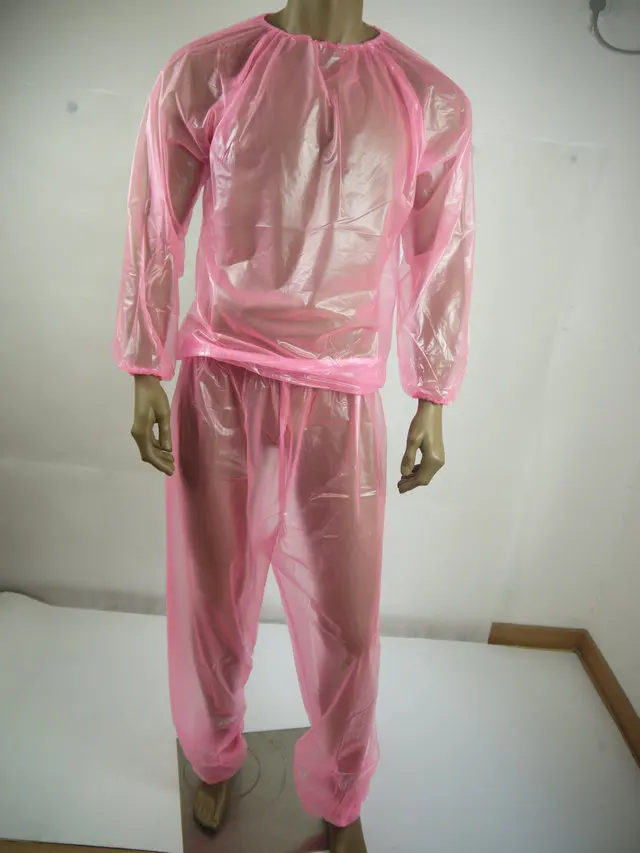ПВХ унисекс недержание спортивный костюм # P013 5.Size:L / XL /XXL|suit suit|suit joggingsuits size |