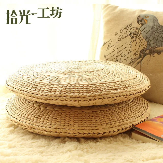 Handmade Circle Gr Meditation Cushion Straw Mats Anese Floor Handmade Circle Gr Meditation Cushion Straw Mats Anese Floor Cushions Tatami Futon Yoga