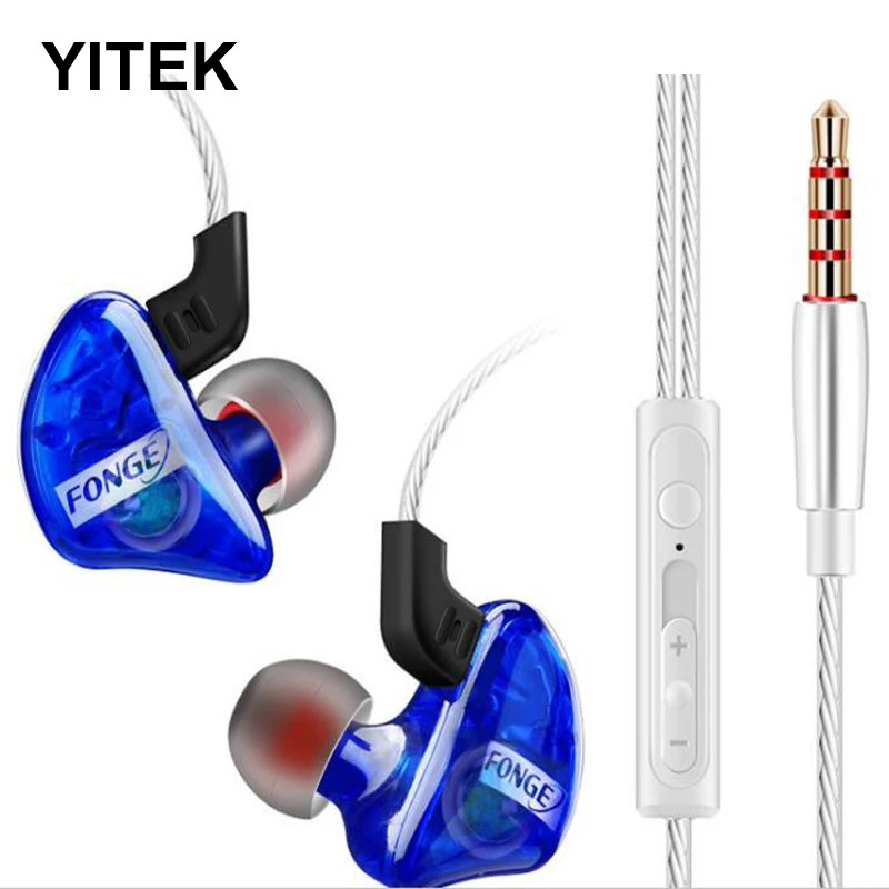YITEK XQ03 наушники музыкальные стерео спортивные для Samsung Xiaomi с микрофоном iPhone 5S 6