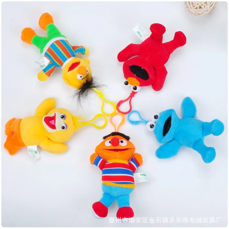 

IVYYE 1PCS 13CM Sesame Street Elmo Anime Plush Dolls Key Chain Fluffy Doll Keyring Keychain Key Holder Pendant Unisex Gifts NEW