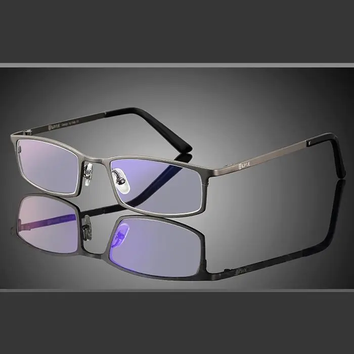 

Computer Goggles Anti Blue Ray Glasses Titanium optical frame anti radiation and ultraviolet eyeglasses men UV400 8016