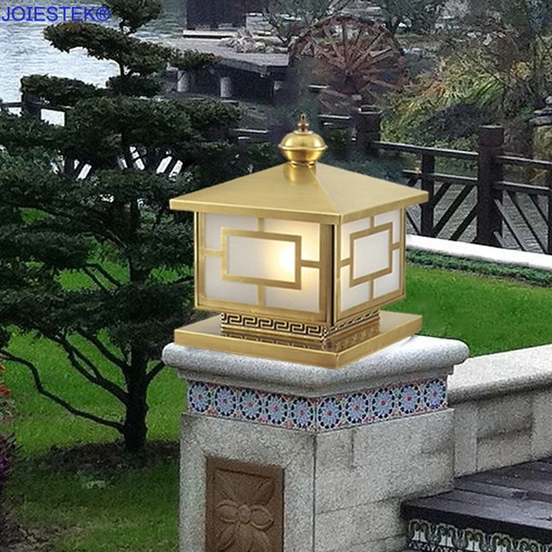 European Style Outdoor Light Copper Art Stigma Lamp Waterproof LED Wall