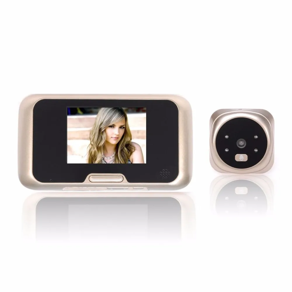 

3.0 inch TFT LCD Digital Wireless Doorbell Zoom Camera Peephole Viewer 160 Degrees Wide View Night Vision Doorbell QR-09