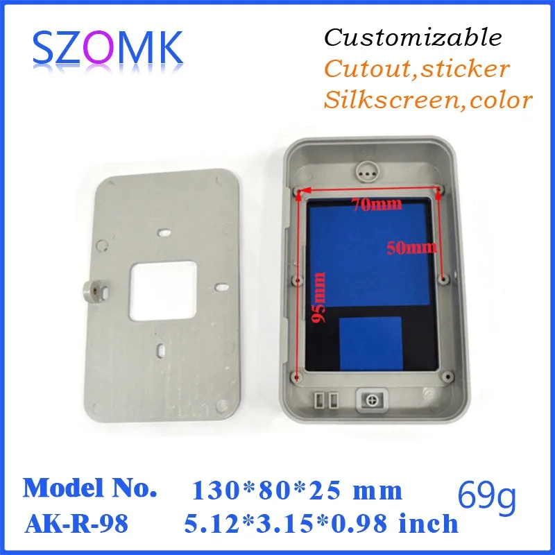 szomk IC card reader plastic enclosure for electronics project plastic sensor junction box distribution box instrument case plastic housing for pcb (8)