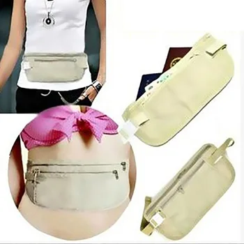 

Outdoor Waist Belt Bag Travel Anti-theft Invisible Phone Passport Cash Pouch