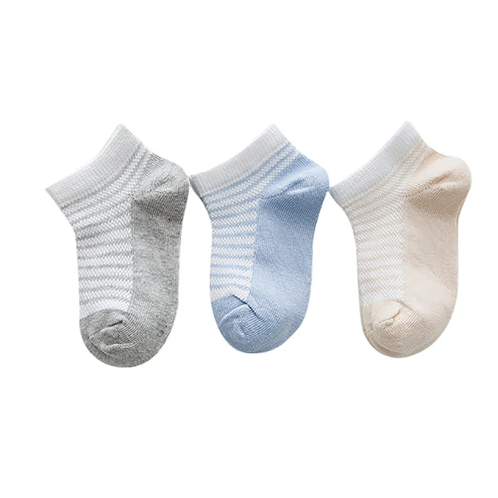 3 Pairs New Casual Newborn Baby Boy Girl Socks Soft Cotton Short Socks
