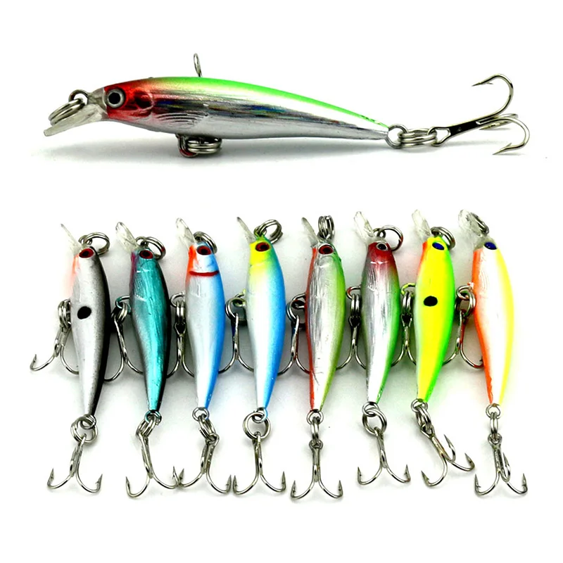 1 шт. 50 мм 2 Г Crankbait Jerkbait маленькая Лазерная медленная плавающая наживка жесткая