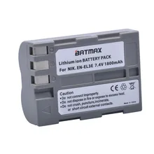 1Pc 1800mAh EN-EL3e EN EL3e batterie d'appareil photo pour Nikon EN-EL3e et Nikon D50, D70, D70s, D80, D90, D100, D200, D300, D300S, D700